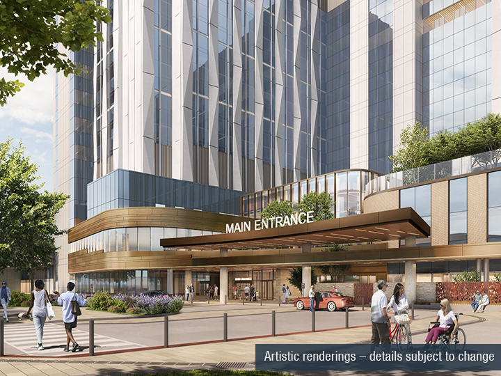 Artistic rendering of Main entrance